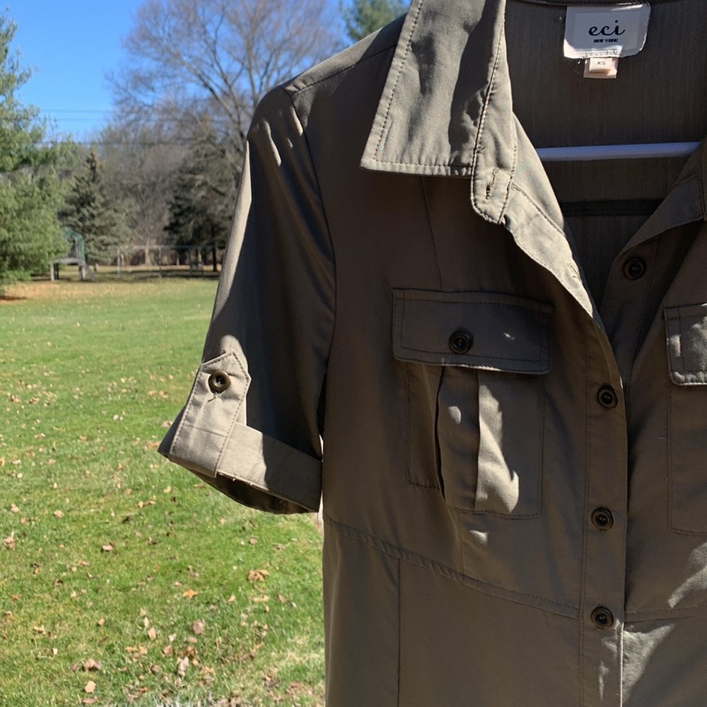 ECI New York shirt style button up SO SOFT and comfy like new XS